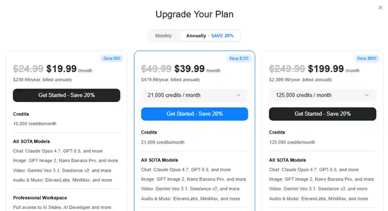 genspark ai pricing