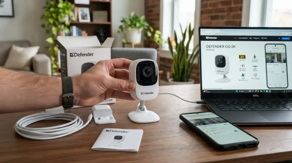 Defender GO 2K AI Powered WiFi IndoorOutdoor Home Camera Hands-On Review